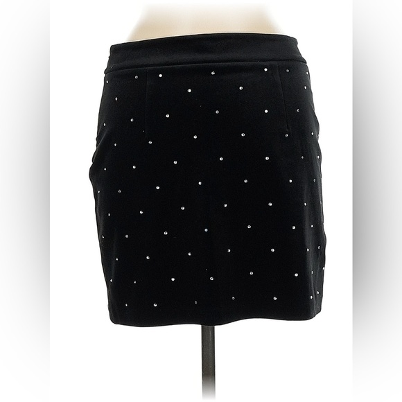 & OTHER STORIES Rhinestone Dotted Velvet Mini Skirt - Picture 5 of 5